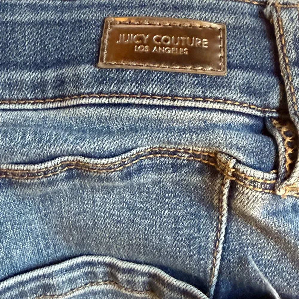 Juicy Couture Distressed Skinny‎ Jeans Size 8 Y2K Mid Rise Stretch